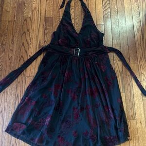 MXM Black and Red Floral Dress
